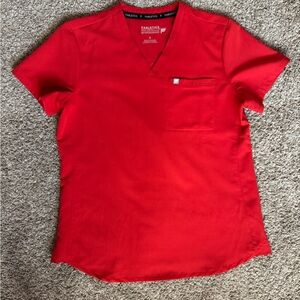 Fabletics Bold Red V-Neck Top